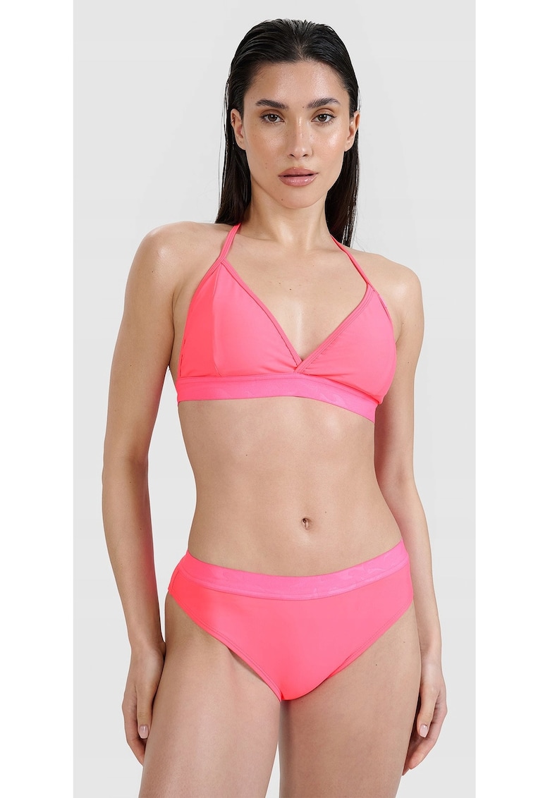 Top bikini roz - design clasic - cupe detasabile - sintetic