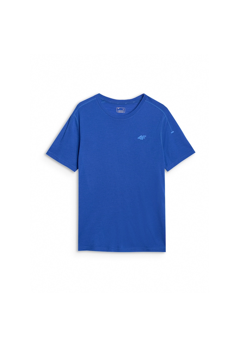 Tricou barbati albastru - lana merinos - uscare rapida