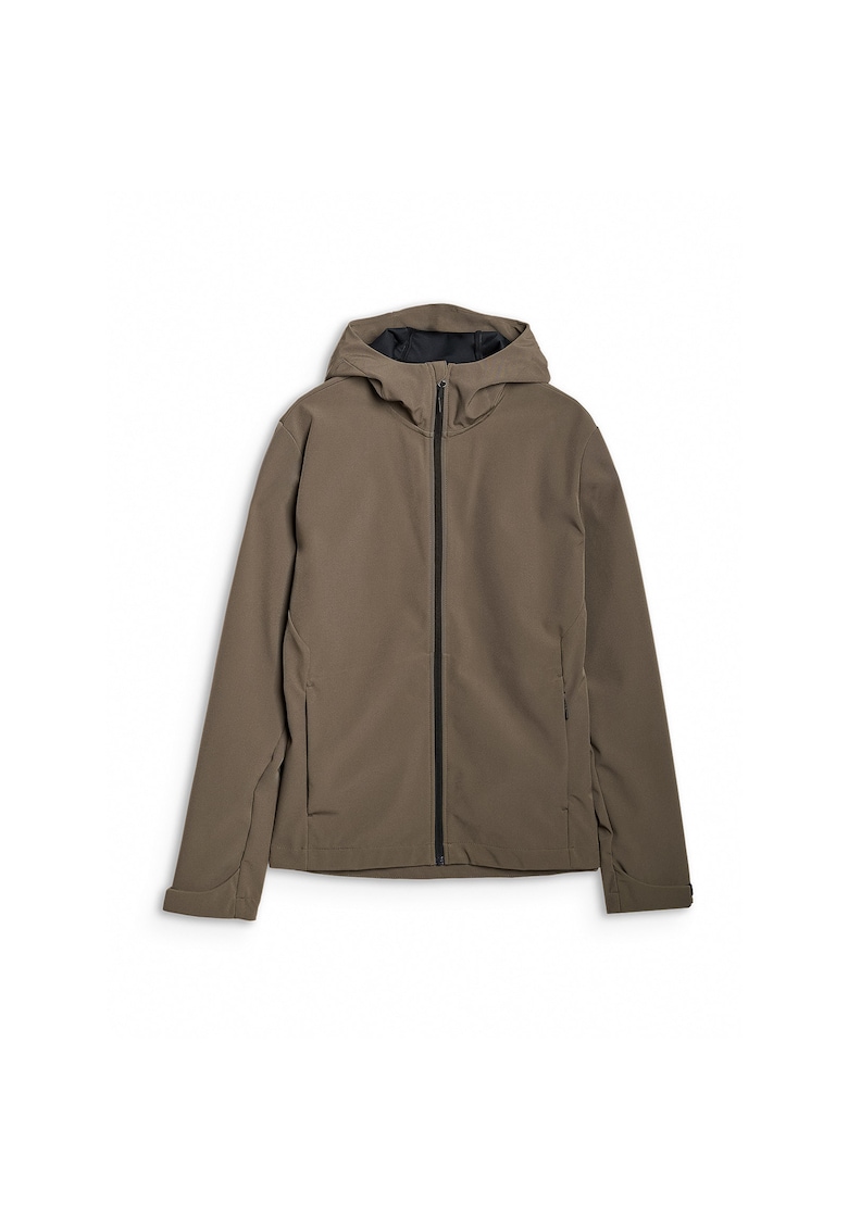 Jacheta softshell barbati NeoDry 5000 - poliester - gluga reglabila - maro