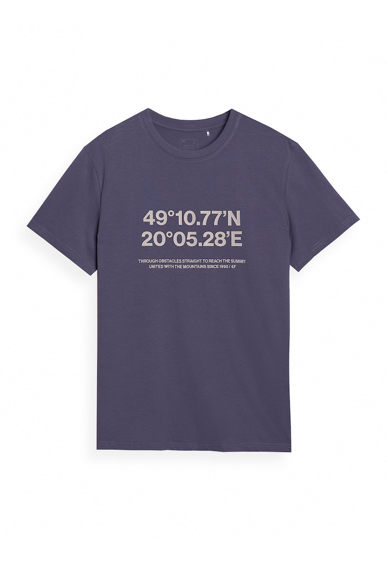 Tricou Barbati Antracit - Bumbac 100% - Regular Fit - SPORTSTYLE - SS25