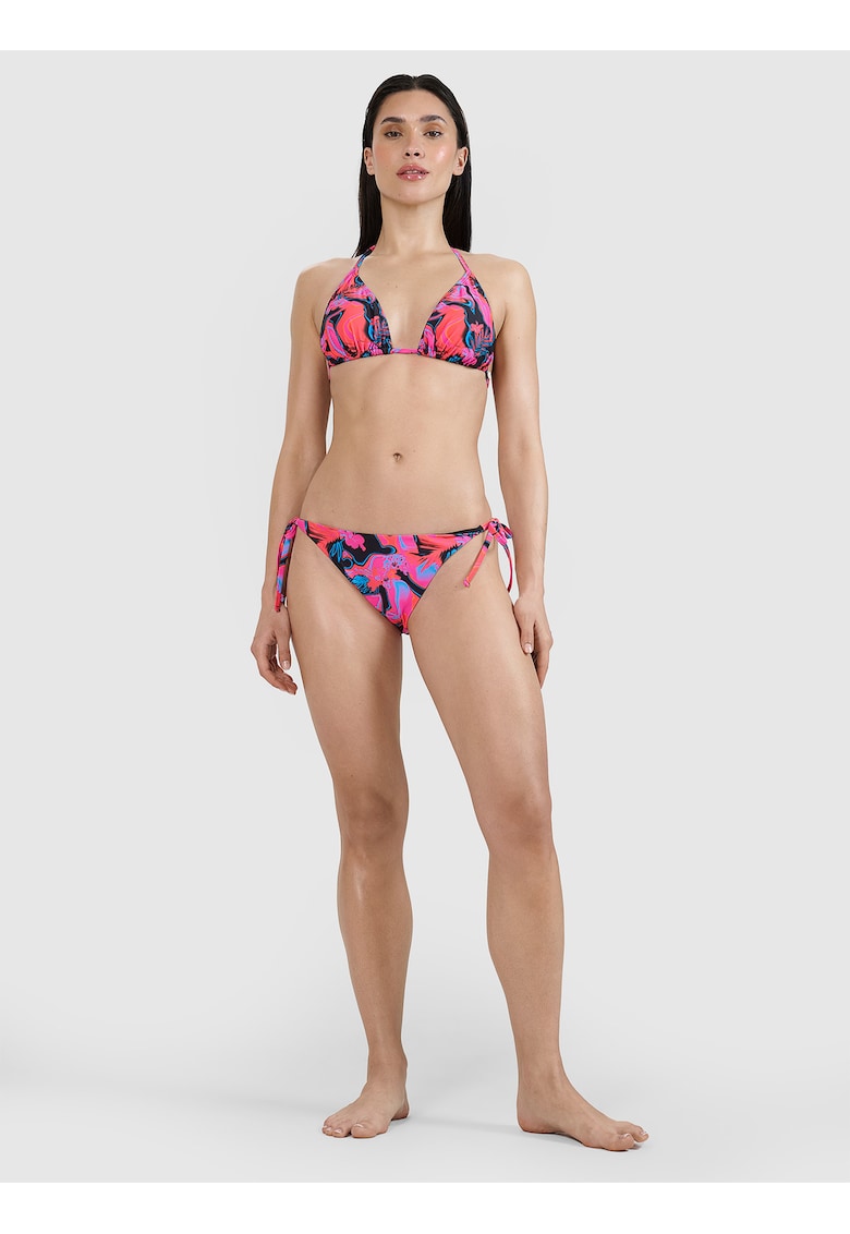 Slip de bikini pentru femei roz - cu uscare rapida - sintetic