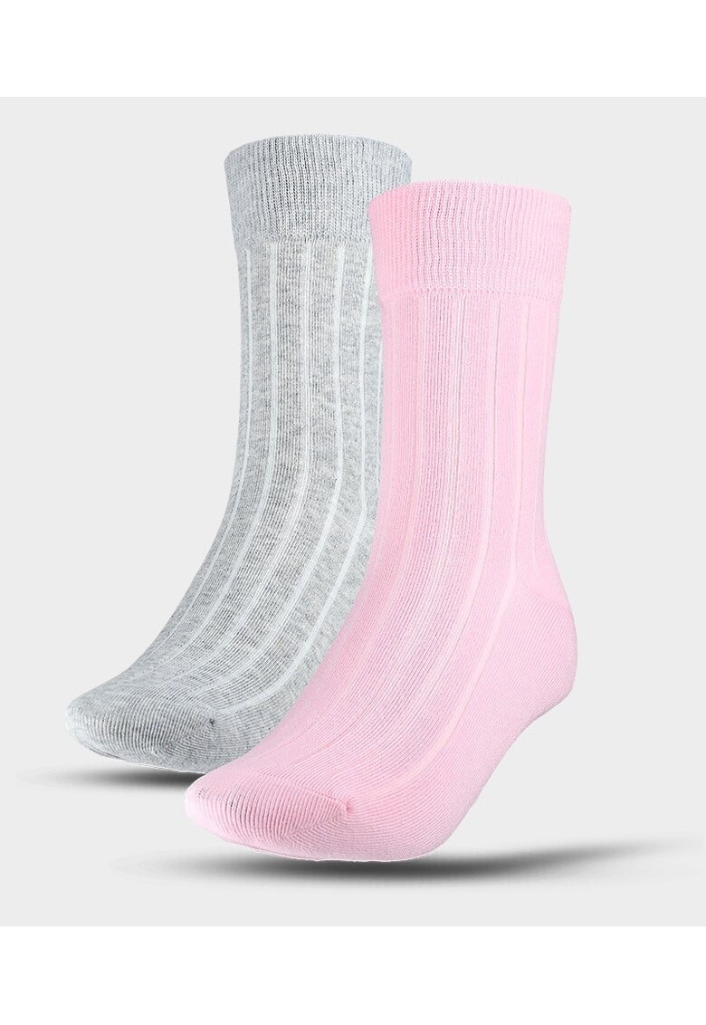 Sosete Femei SPORTSTYLE - Bumbac - Set 2 Perechi - Marimi 35-42 - Multicolor - Rezistenta Imbunatatita
