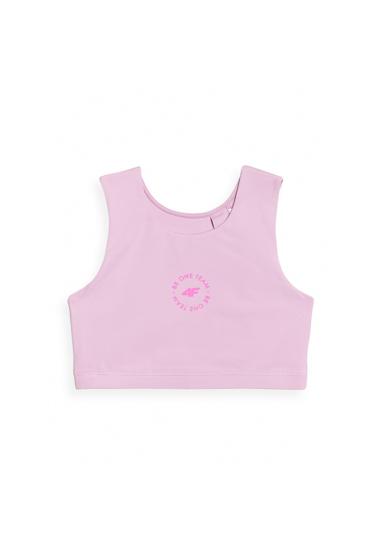 4f Top sport uscare rapida - roz - pentru fete - sintetic