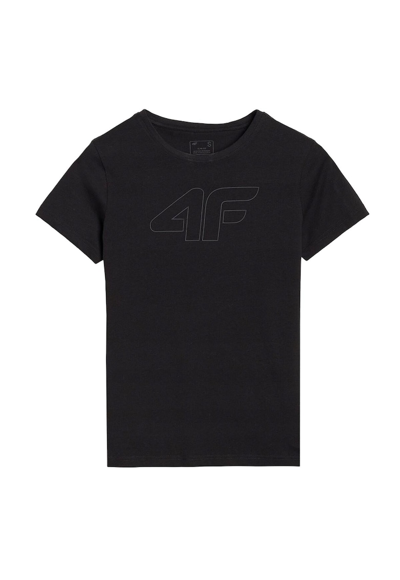 4f Tricou dama WMM00TTSHF2674-20S - 4F - Bumbac - Negru