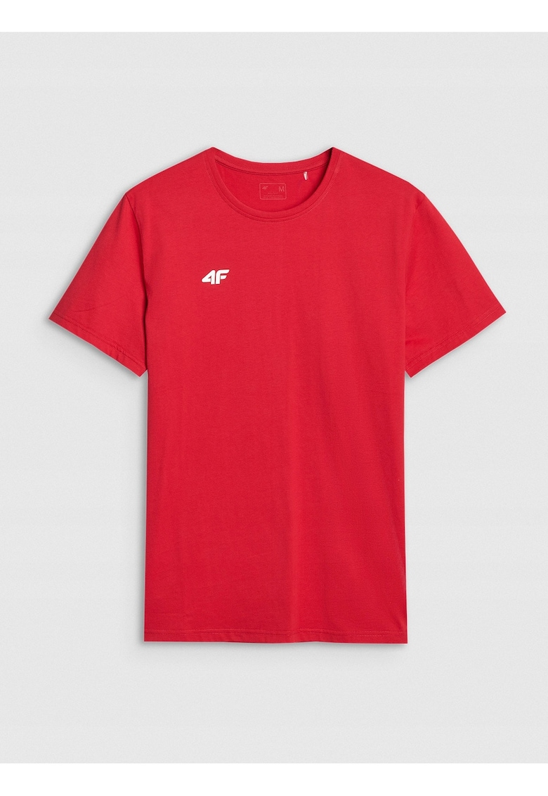 4f Tricou polo barbati rosu - bumbac - croiala obisnuita - guler clasic cu 3 nasturi