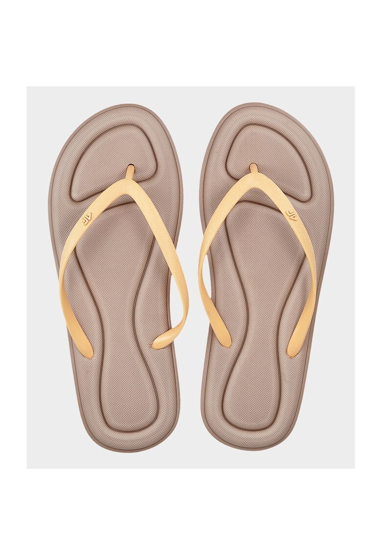 Slapi curele de cauciuc - talpa moale - culoare maro - pentru femei - stil sportiv