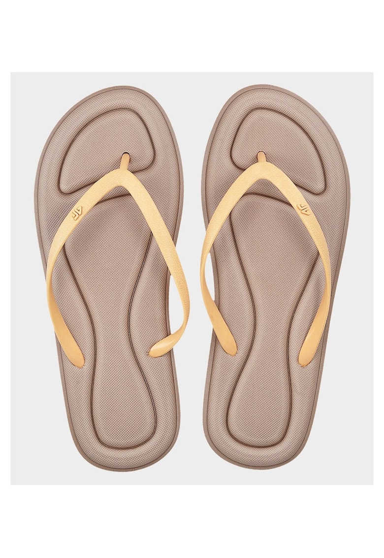 Slapi curele de cauciuc - talpa moale - culoare maro - pentru femei - stil sportiv