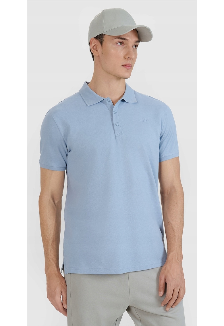 Tricou Polo Barbati Albastru Bumbac - Sportstyle - S-XXL