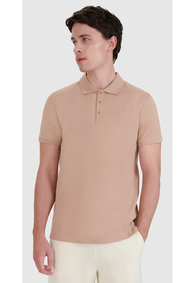 Tricou Polo Barbati Bej - Bumbac 100% - S-XXL - Bej