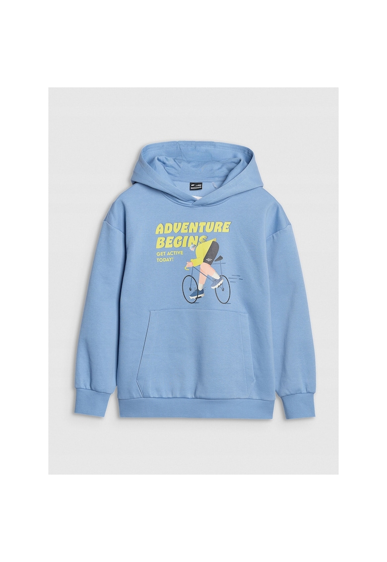 Hanorac copii - Adventure begins - Bumbac - Albastru