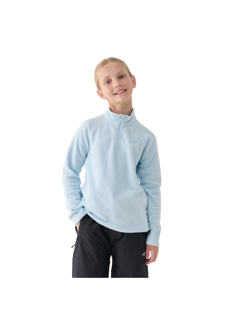 Bluza Termica Junior Fleece Albastra Unisex – Tehnologie 4FWarm - Maneca Raglan - Sezon Iarna - Marimi 122-164