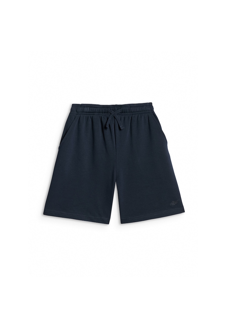 Pantaloni sport copii - bleumarin - croiala supradimensionata - 80% bumbac - pantaloni scurti