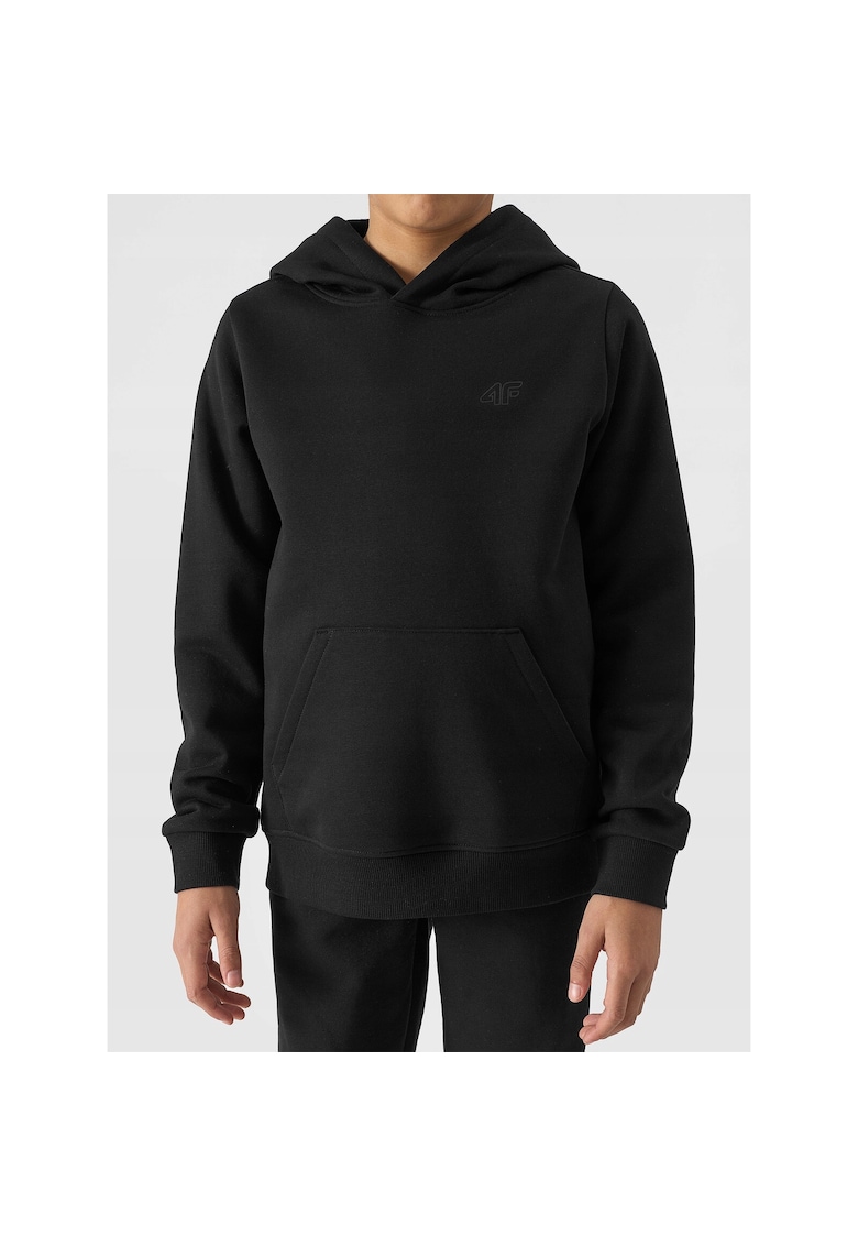 Hanorac Baieti Junior Negru - Regular - Bumbac Poliester - Marime 122 - Sportstyle - Calduros si Rezistent