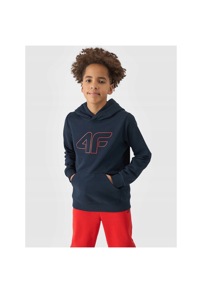 Hanorac Baieti Junior Bleumarin - Regular Fit - Bumbac si Poliester - Marimea 128 - SPORTSTYLE