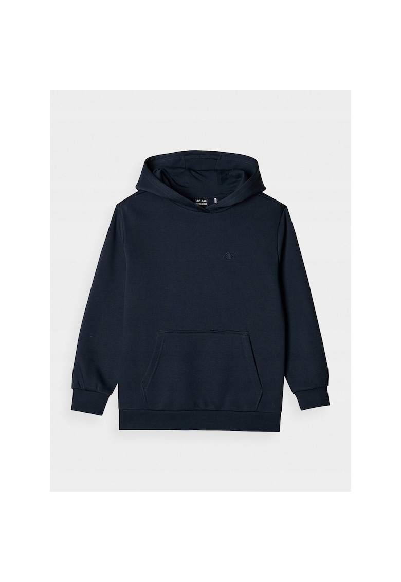 Hanorac pentru baieti - bleumarin - bumbac - croiala oversize - interior periat