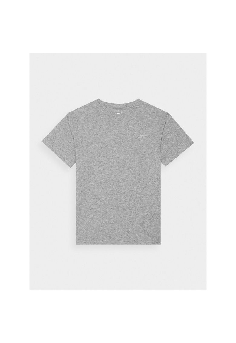 Tricou copii - gri - bumbac - croiala lejera