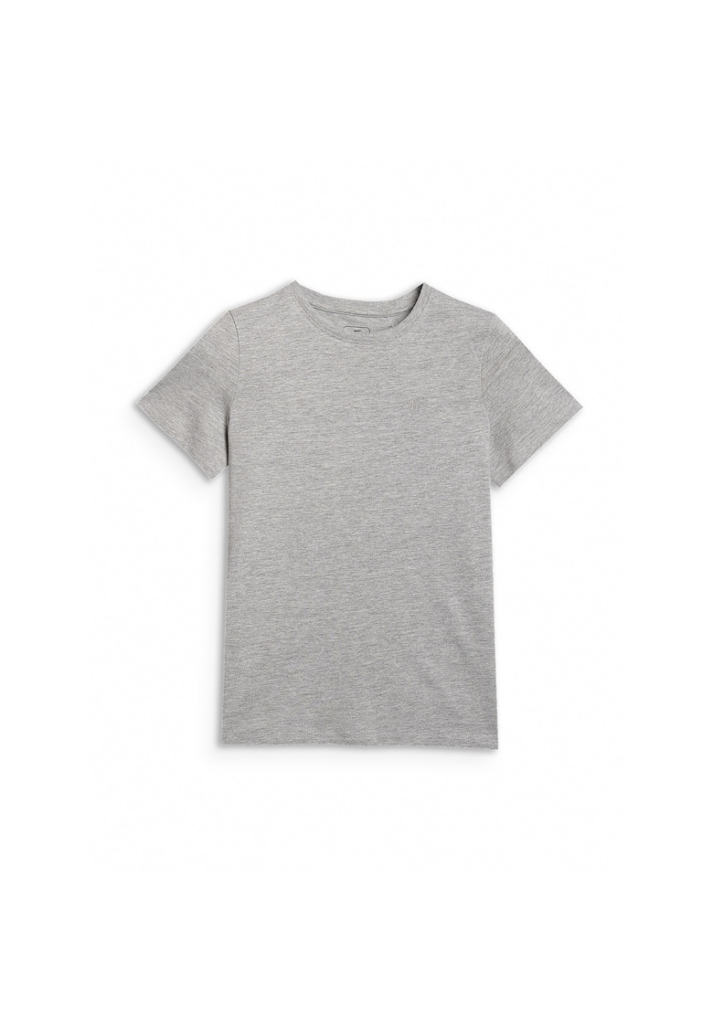 Tricou copii - gri - bumbac - croiala lejera