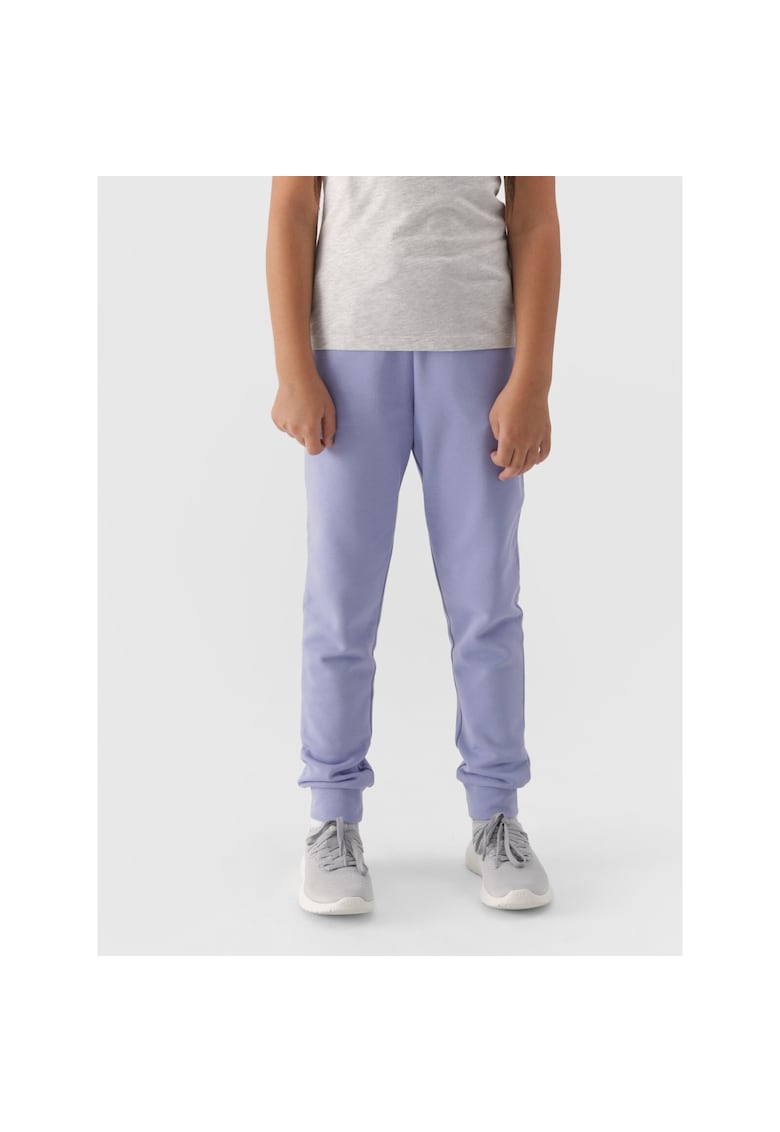 Pantaloni Jogger Fete Junior French Terry - Denim - Bumbac - Sportstyle - Marime 164