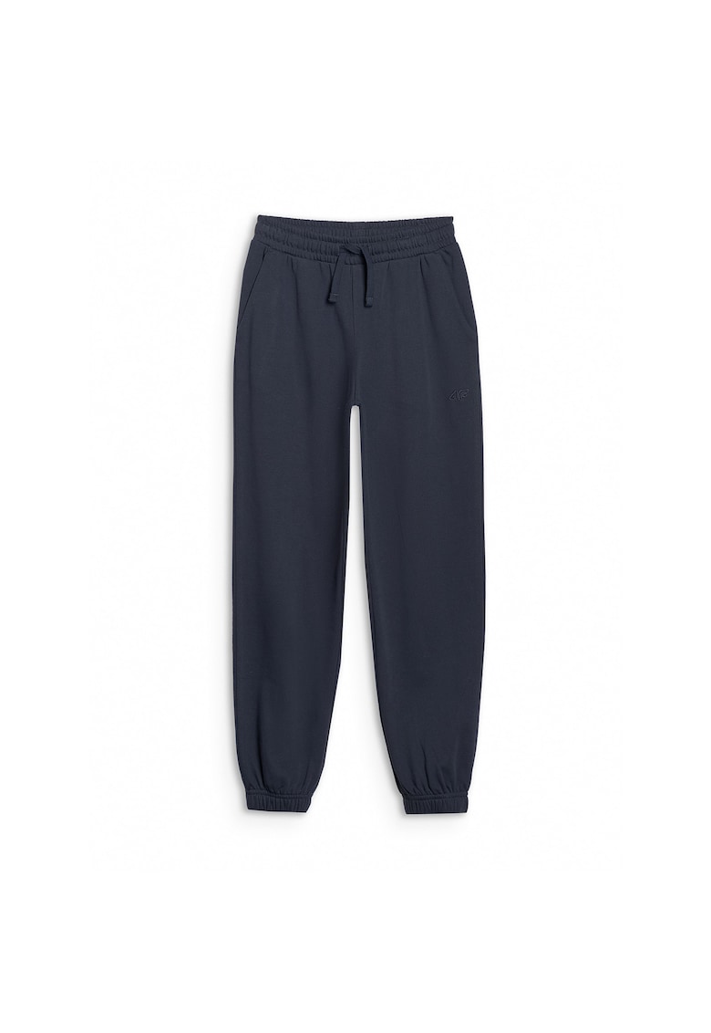 Pantaloni sport pentru baieti - bleumarin - croiala oversize - material bumbac