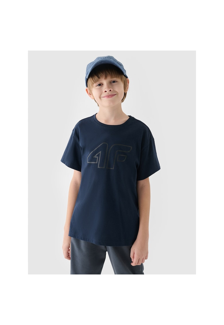 Tricou pentru baieti - 100% bumbac - albastru
