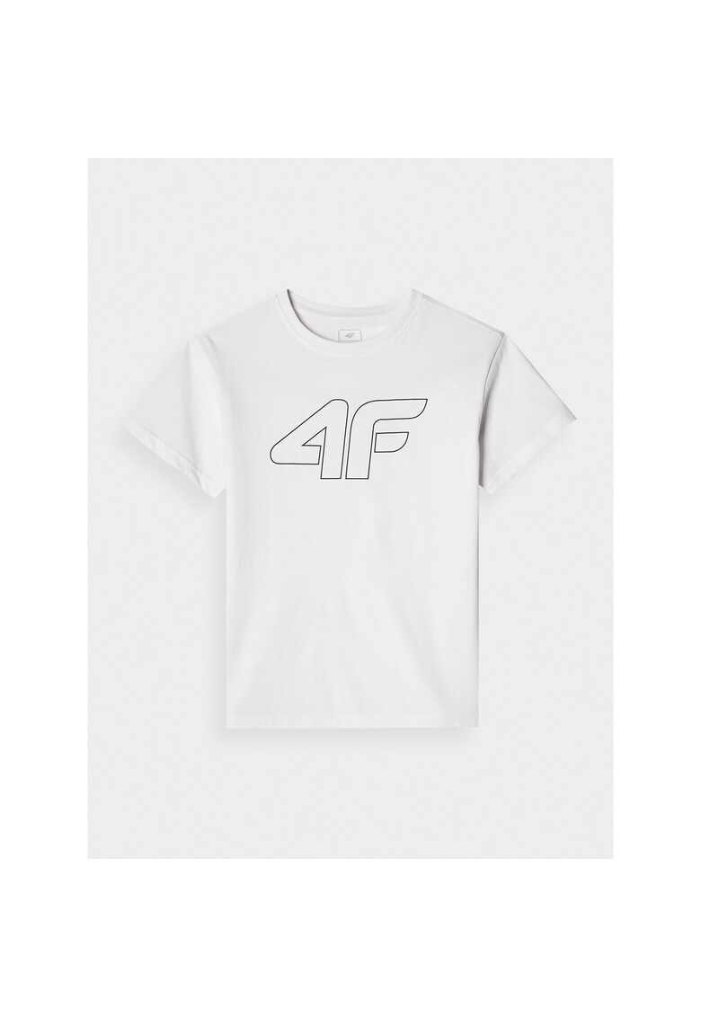 Tricou copii - oversized - alb - bumbac