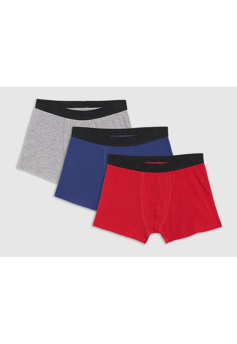Set Lenjerie Intima Baieti - 3 Perechi - Multicolor - Bumbac/Elastan -