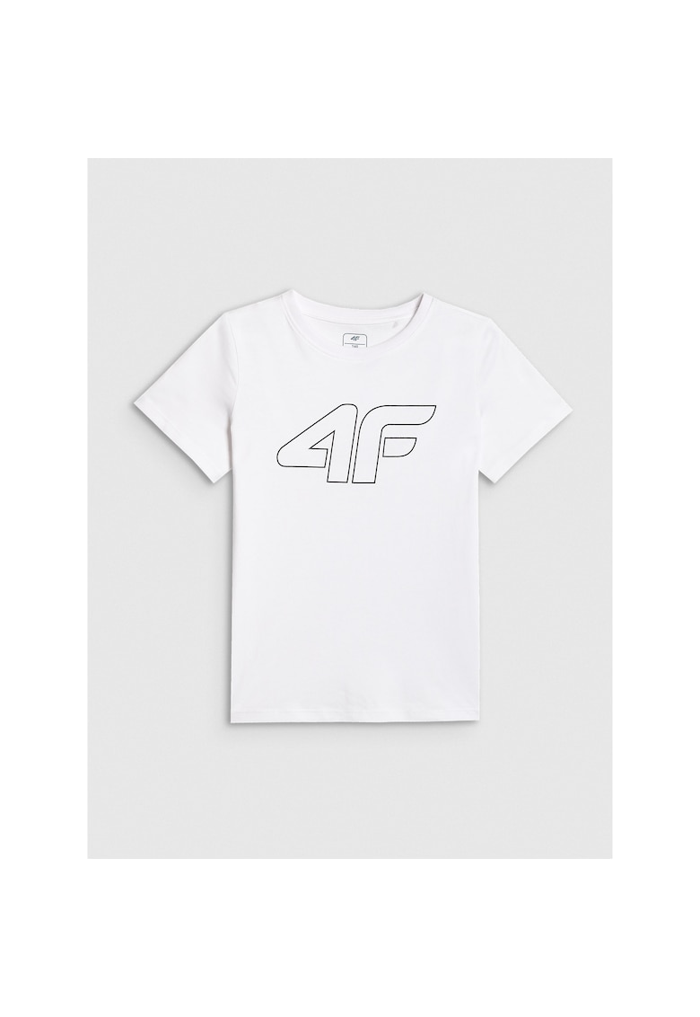 Tricou copii - oversized - alb - bumbac