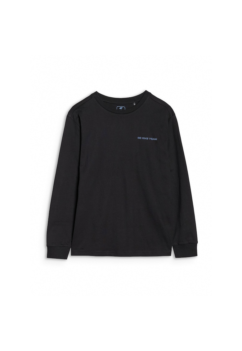 Bluza copii - maneca lunga - negru - bumbac