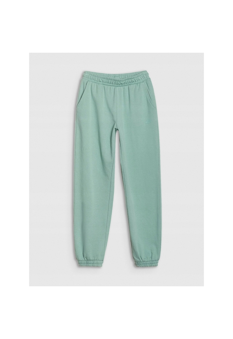 Pantaloni Fete Bumbac Verde Menta