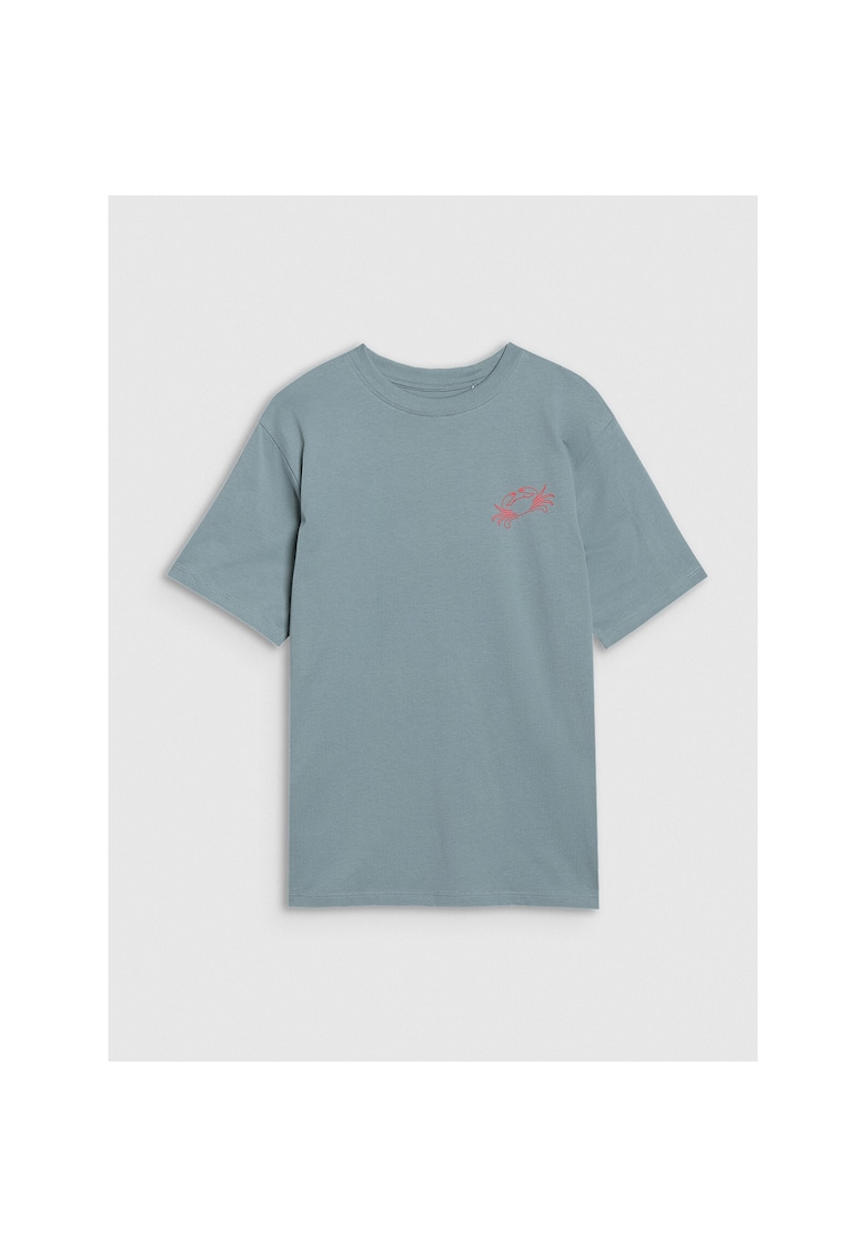 Tricou baieti - turcoaz - 100% bumbac