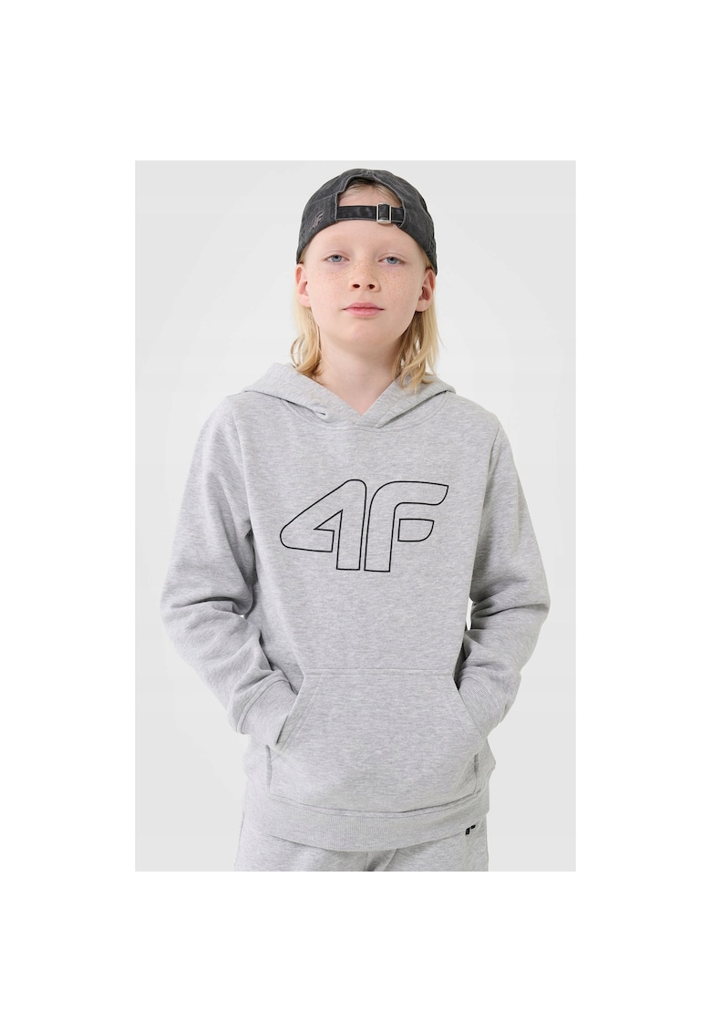Hanorac baieti cu gluga gri deschis - bumbac - sport - marime 158 - croiala regular - SS25 - 280 gsm Hanorac baieti cu gluga gri deschis - bumbac - sport - marime 158 - croiala regular - SS25 - 280 gsm