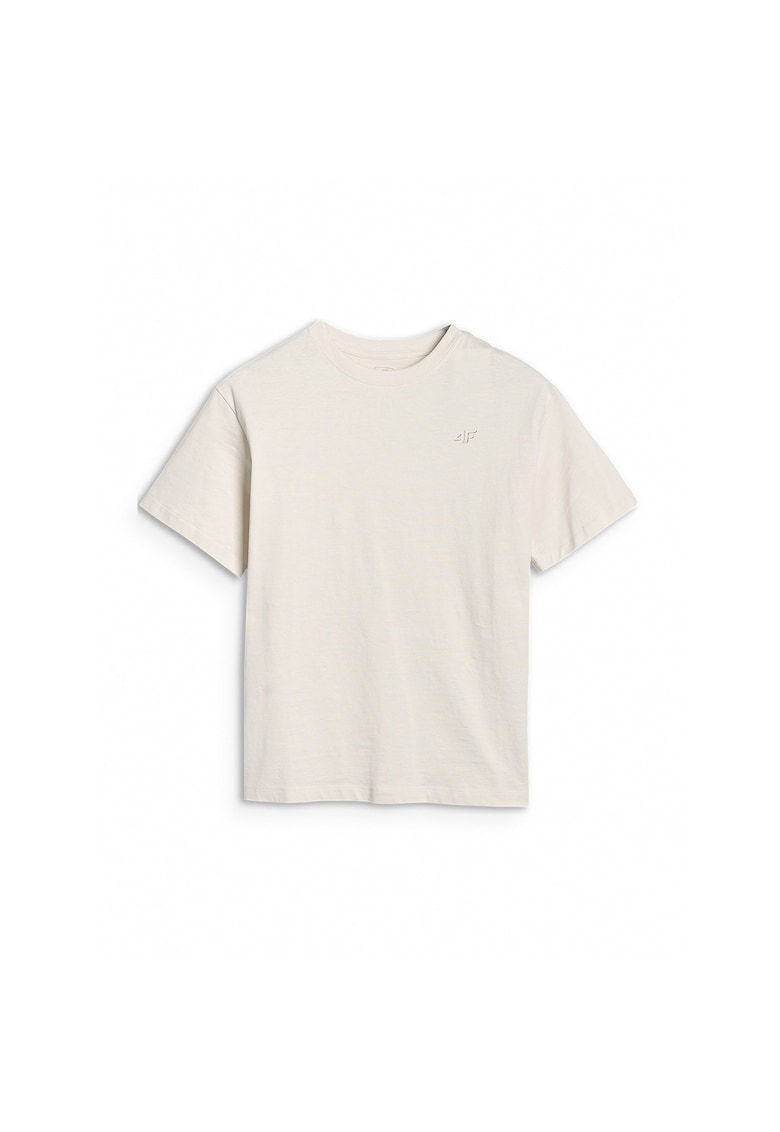 Tricou Oversize Fete Bumbac Crem - Alb
