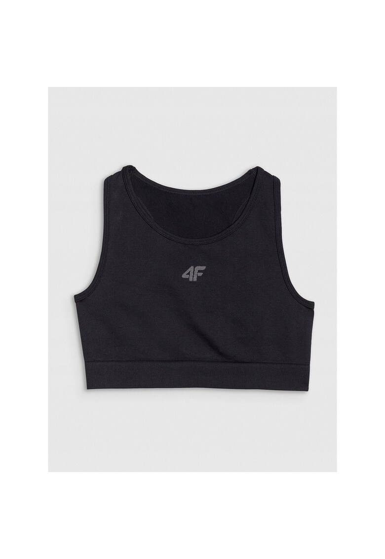 Tricou sport copii negru - uscare rapida - pentru fete - sintetic
