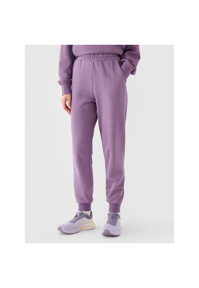 Pantaloni Jogger Casual pentru Femei Bumbac - Violet Inchis - Sportstyle - AW24