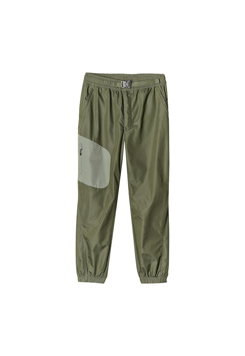 Joggers Casual Barbati Bumbac/Poliester - Kaki - Sezon AW24 - Marimi S-XXL - Sportstyle - Confort Elastic - Buzunare cu Fermoar