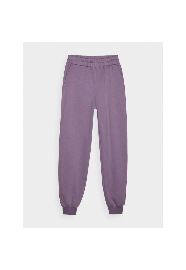 Pantaloni Jogger Casual pentru Femei Bumbac - Violet Inchis - Sportstyle - AW24