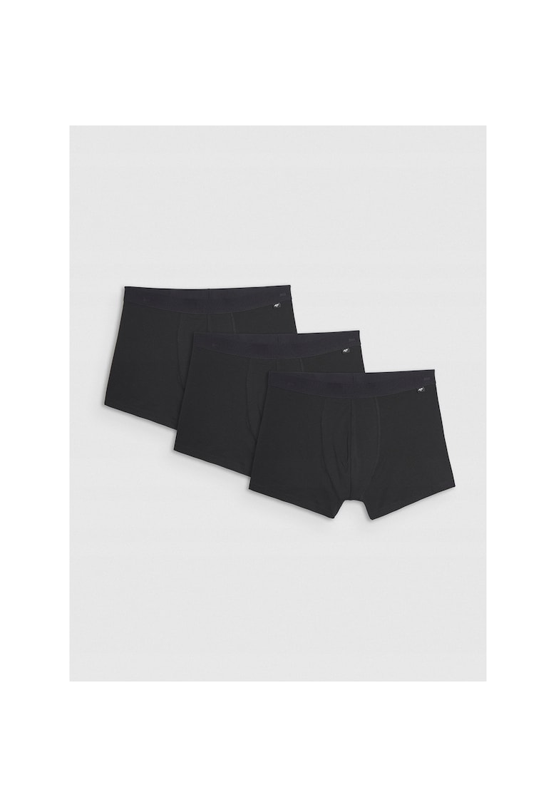 Set 3 Boxeri Barbati Negru - Bumbac -