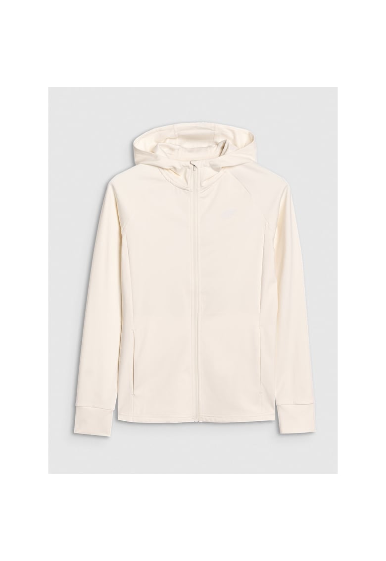 Hanorac pentru femei - uscare rapida - alb - material sintetic