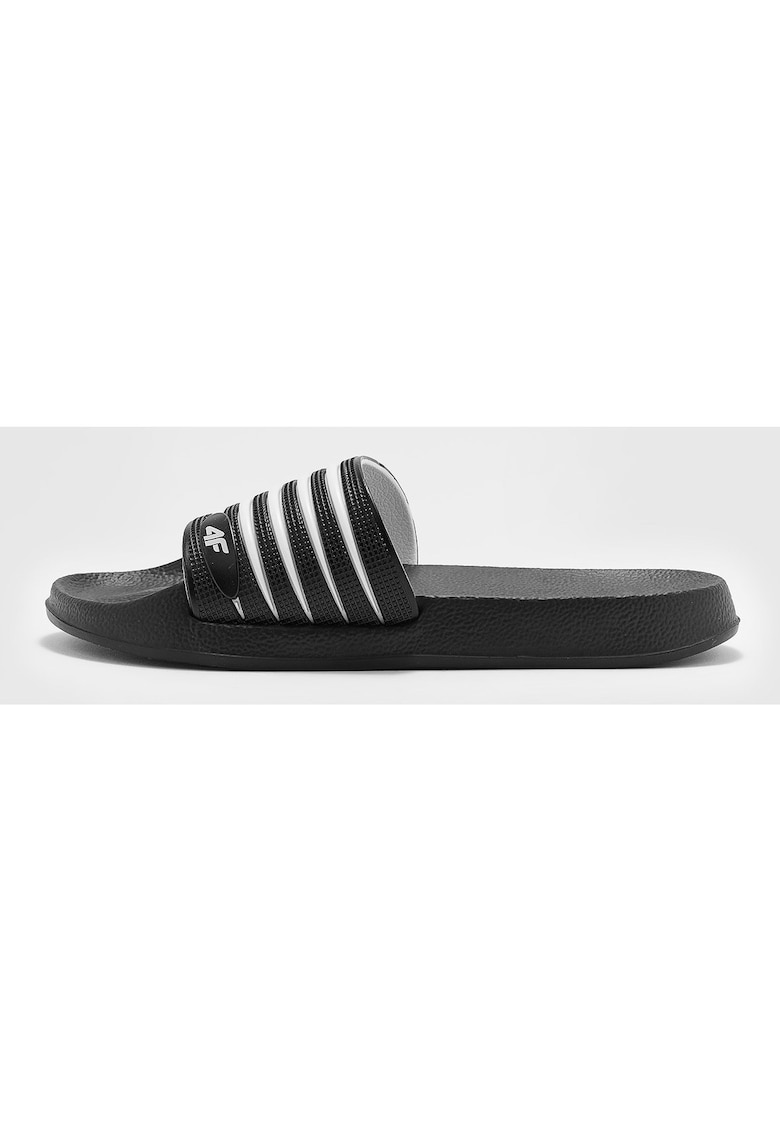 Slapi Sport pentru Femei Negru Intens Marime 36 - Material Sintetic - Stil Sportiv Casual - F142