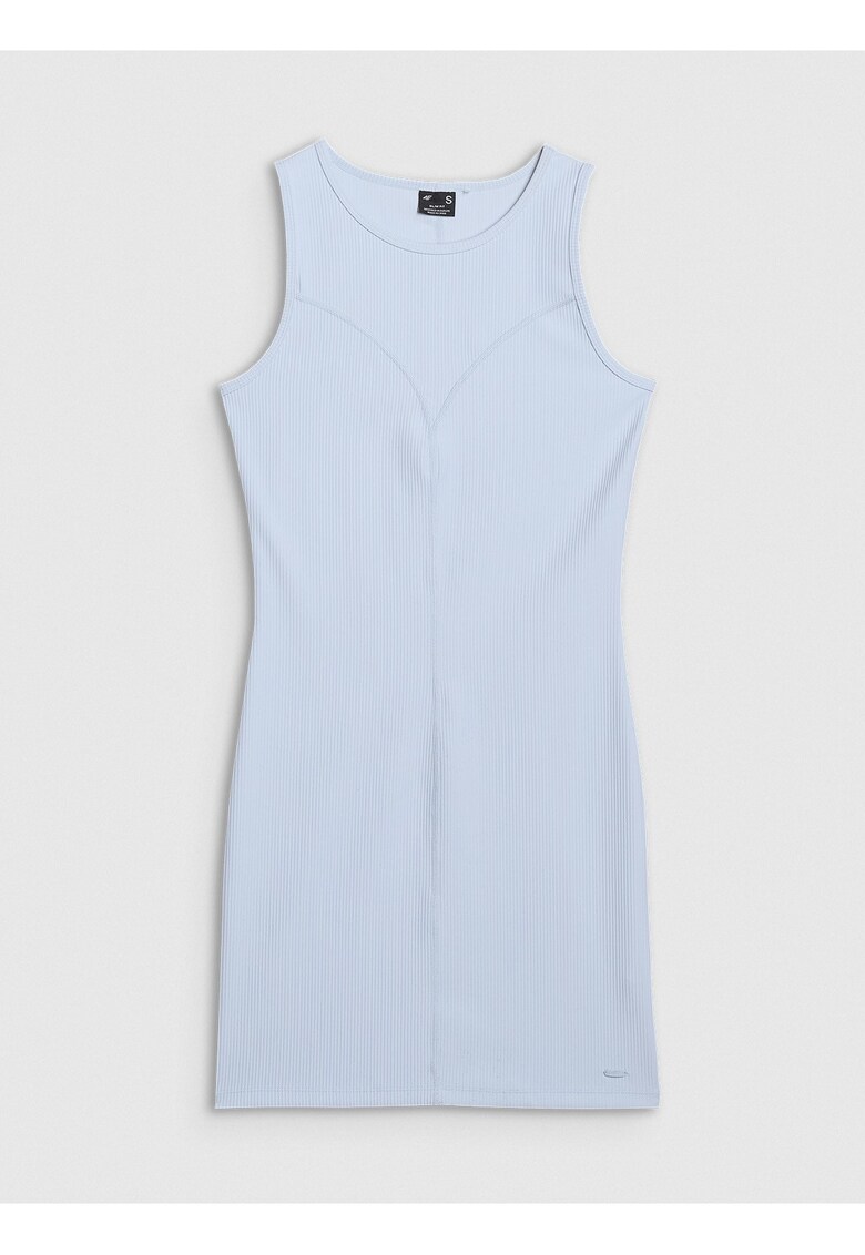 Rochie midi din tricot - albastru - pentru femei