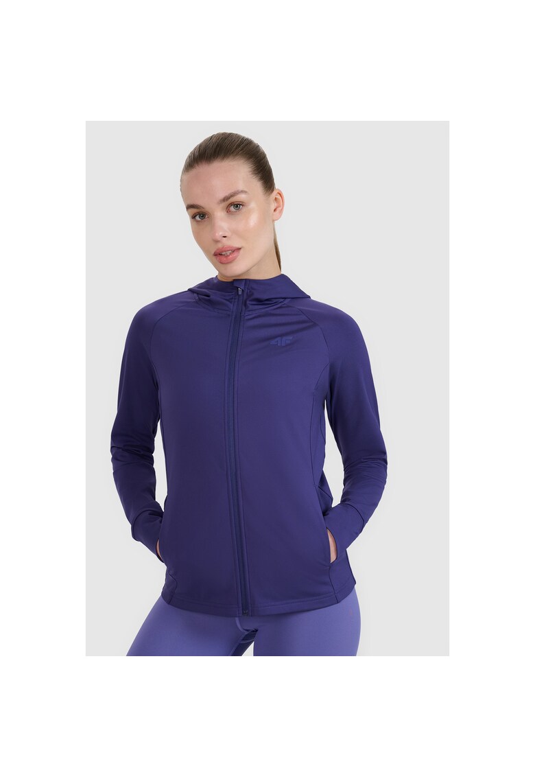 Hanorac de pentru femei - cu uscare rapida - bleumarin - material sintetic - Bleumarin