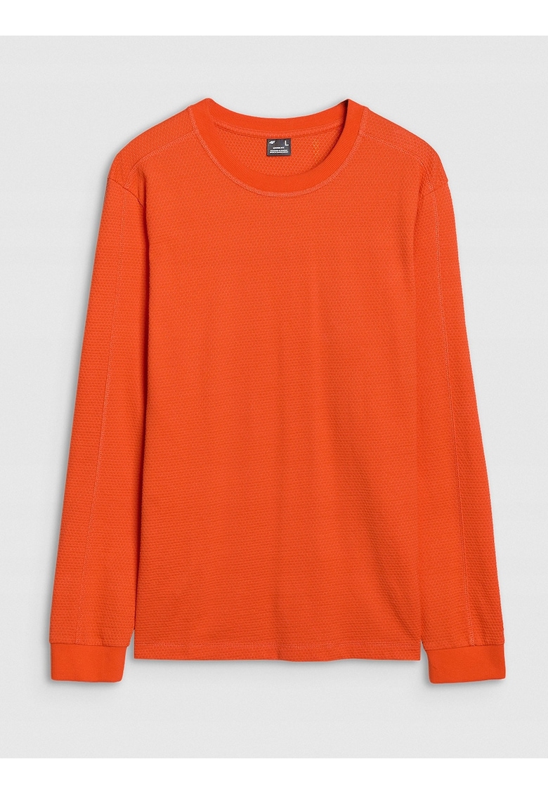 Tricou barbatesc supradimensionat - portocaliu - bumbac|poliester - stil sportiv