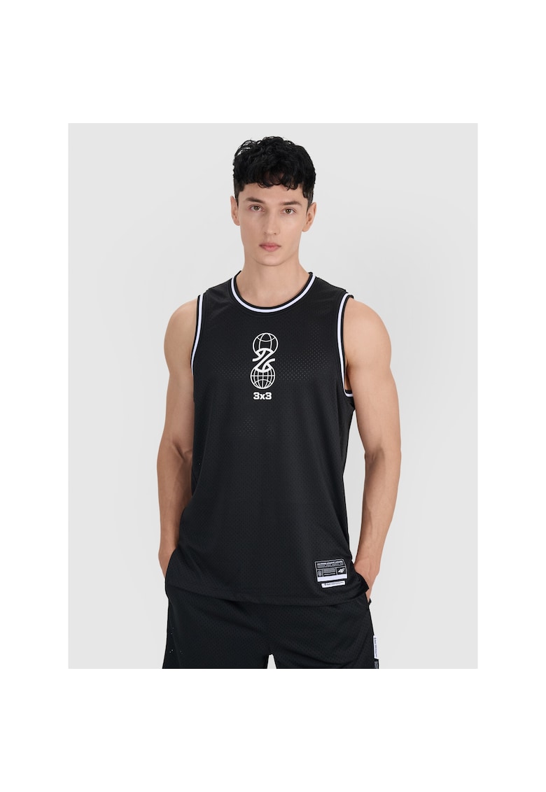 Maieu sport barbati  supradimensionat - sintetic - negru Maieu sport barbati  supradimensionat - sintetic - negru