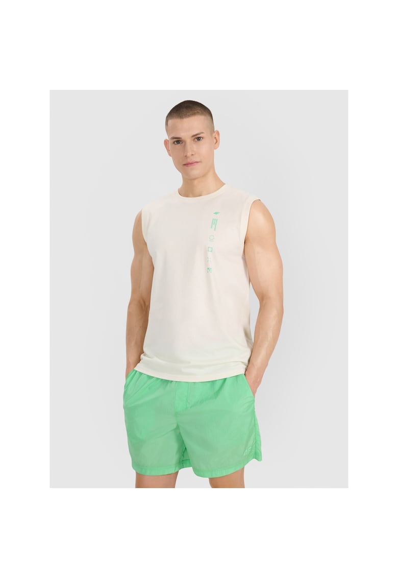 Maiou sport barbati - bumbac - croiala normala - alb