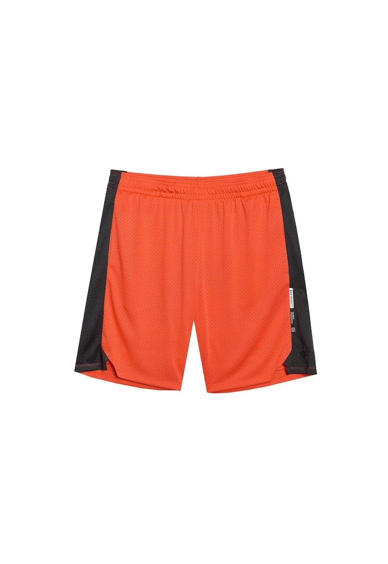 Pantaloni scurti de baschet portocalii - uscare rapida - model oversize - sintetic