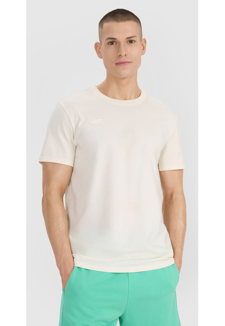 Tricou alb pentru barbati - 100% bumbac - Alb
