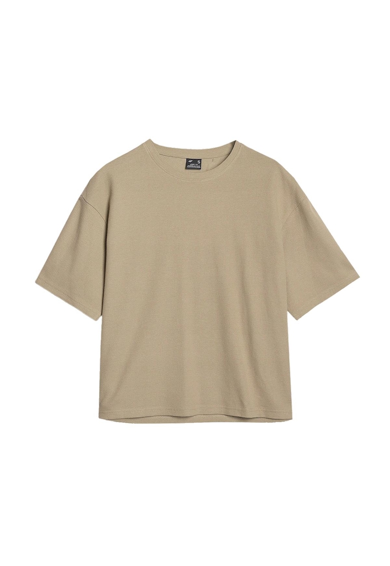 Tricou Dama Bej - Bumbac 100% - Croiala Regular - Sportstyle - XS-L - SS25 - Bej