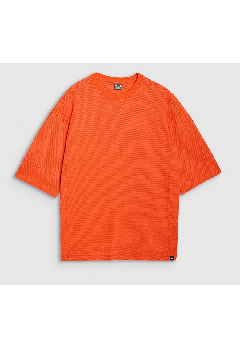 Tricou Oversize Barbati Portocaliu Sportstyle - Bumbac & Poliester - SS25