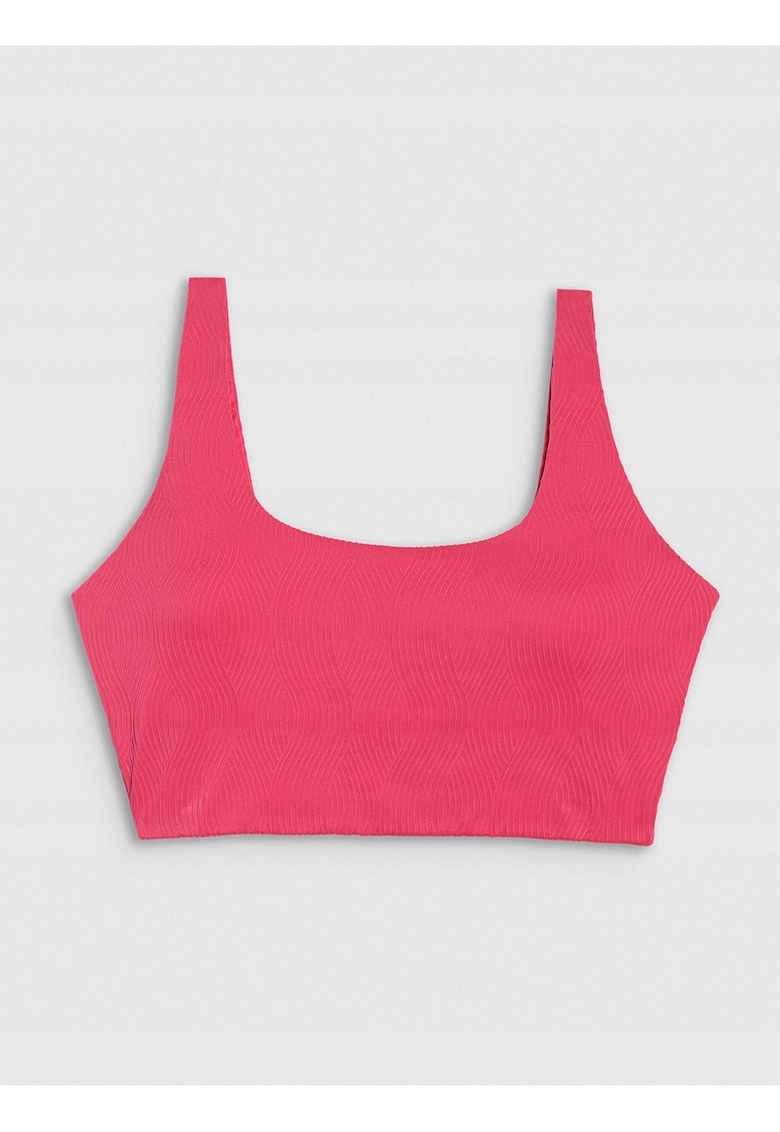 Costum de baie dama - top - roz elastan