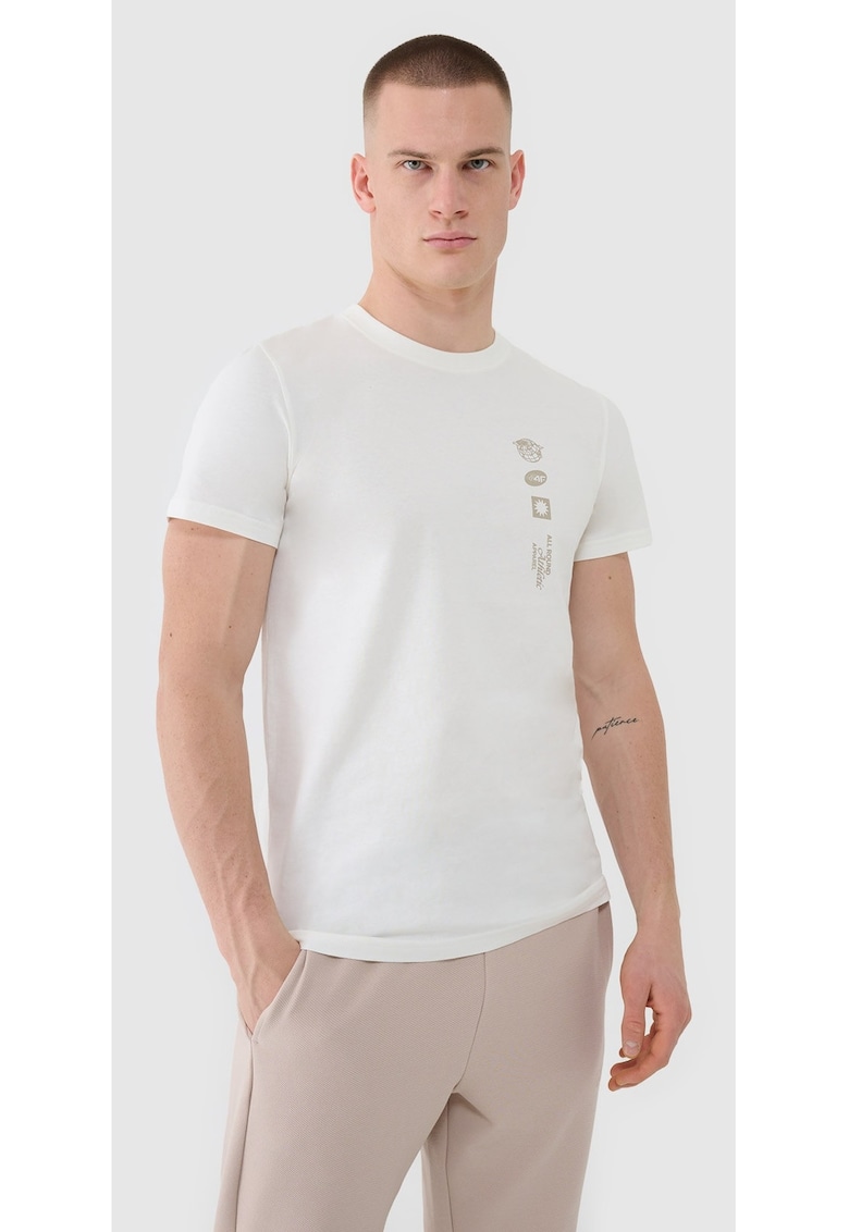 Tricou barbat imprimeu - bumbac - maneca scurta